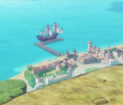 ship in harbor